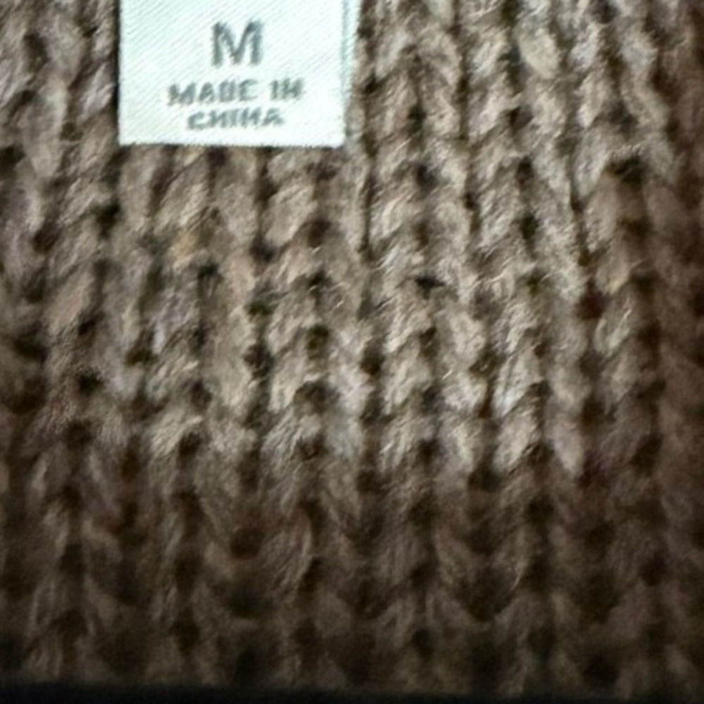 Old Money Fisherman Cable Knit Wool Cardigan Womens Medium Preppy Granola Girl - Picture 5 of 8